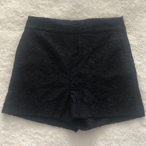 NWOT Express High Waisted Lace Shorts - Size 2